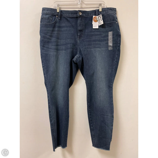 Jeans Skinny By Lane Bryant In Blue Denim, Size: 20