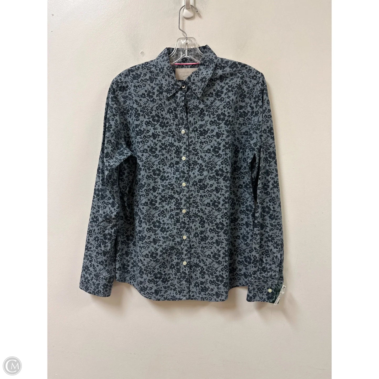 Blouse Long Sleeve By Banana Republic In Floral Print, Size: M