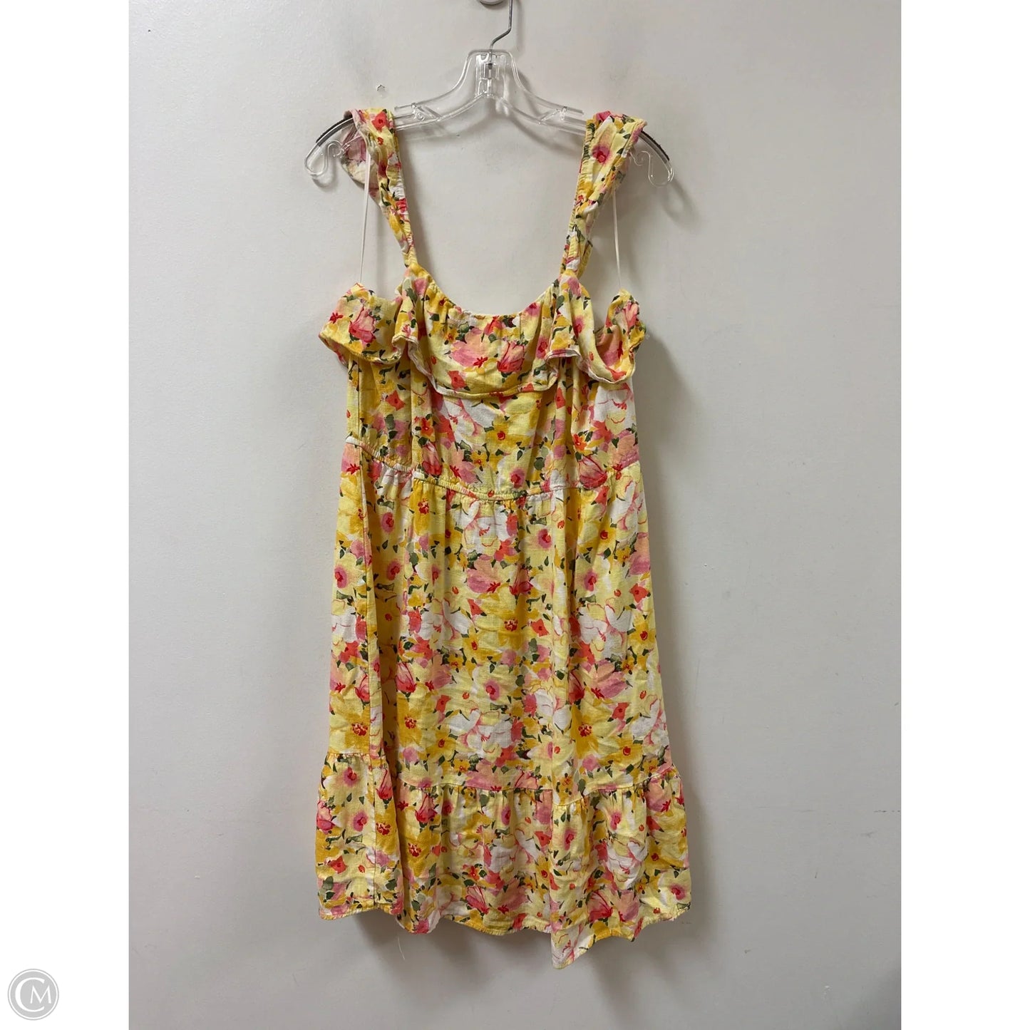 Dress Casual Short By Lc Lauren Conrad In Yellow, Size: Xl