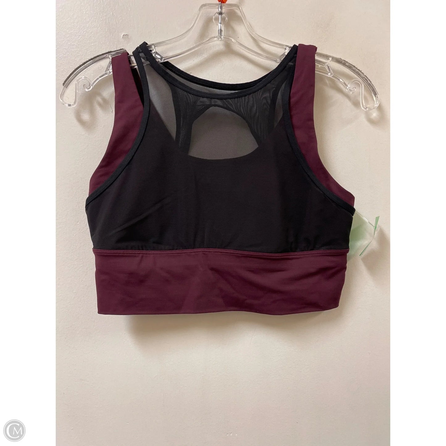 Athletic Bra By Lululemon In Black & Red, Size: 8