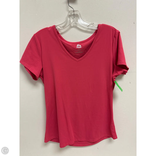 Athletic Top Short Sleeve By Rbx In Pink, Size: M