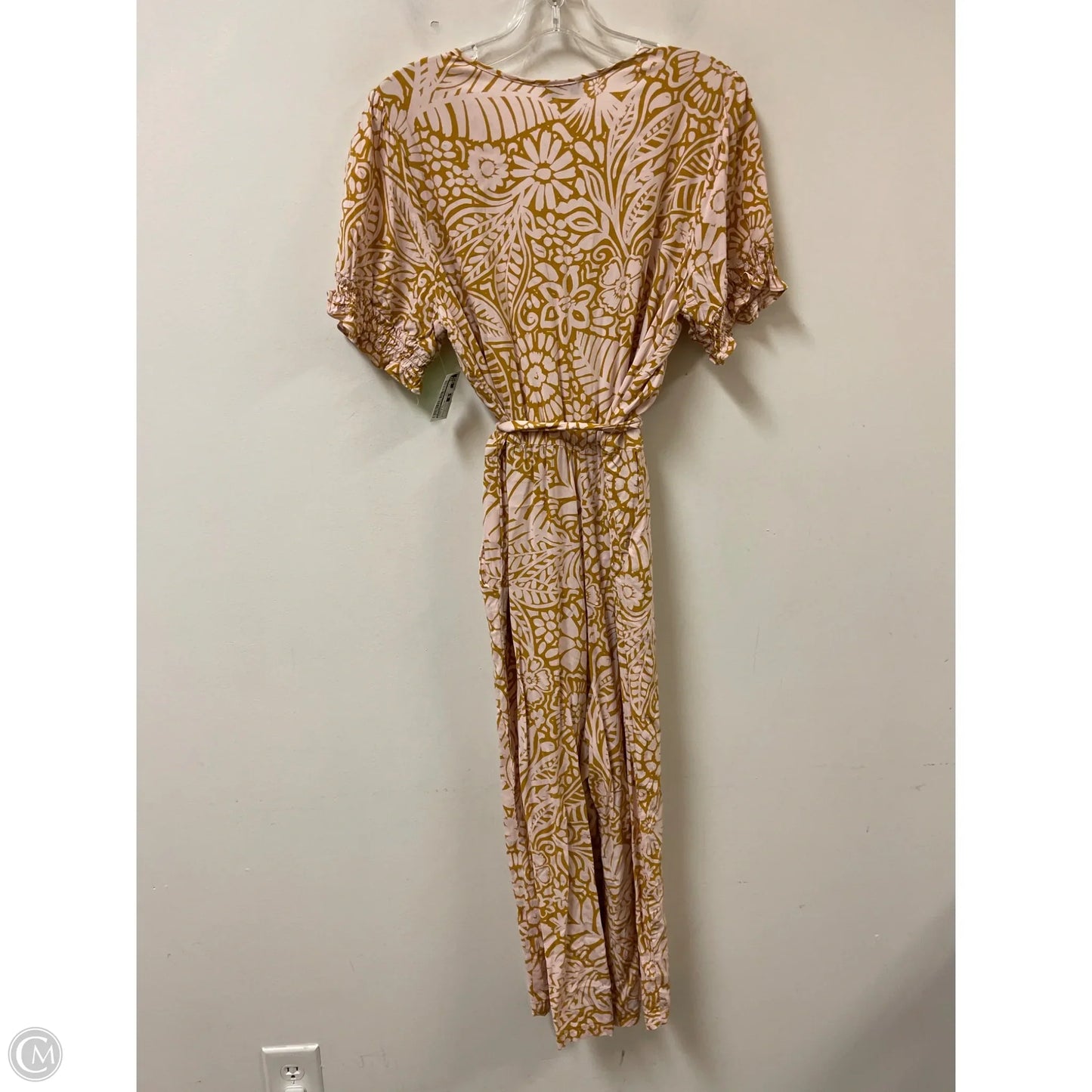 Jumpsuit By Luxology In Pink & Yellow, Size: L