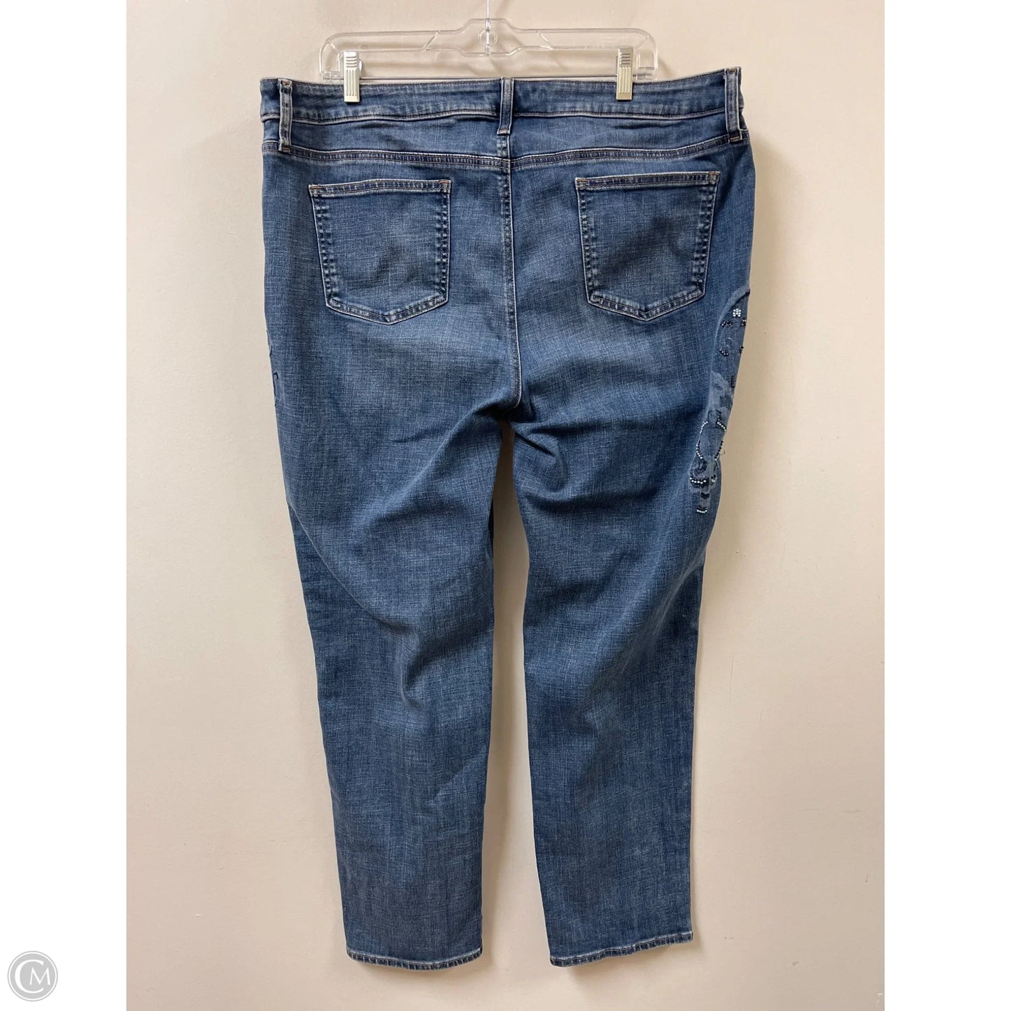 Jeans Boyfriend By Chicos In Blue Denim, Size: 18