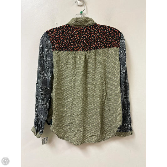 Blouse Long Sleeve By Maeve In Multi-colored, Size: Sp