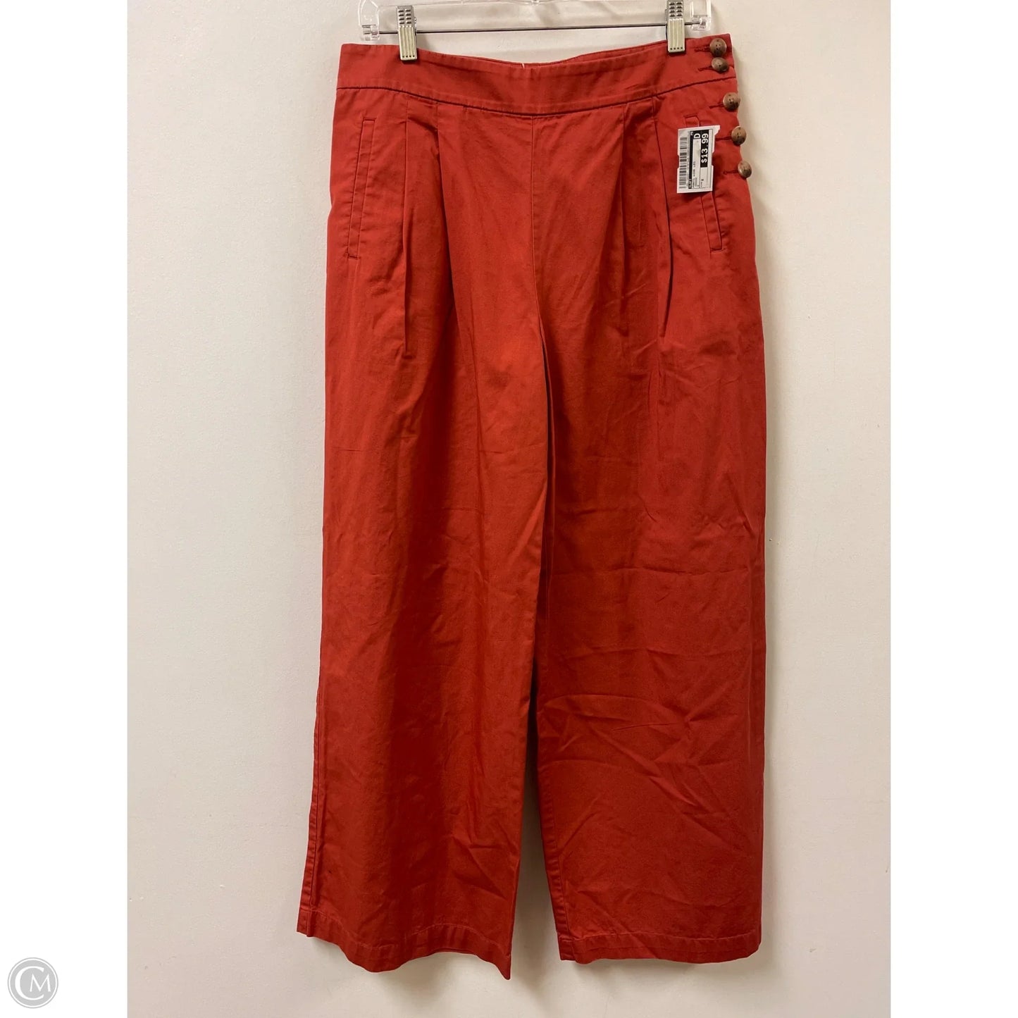Pants Wide Leg By Loft In Orange, Size: 8