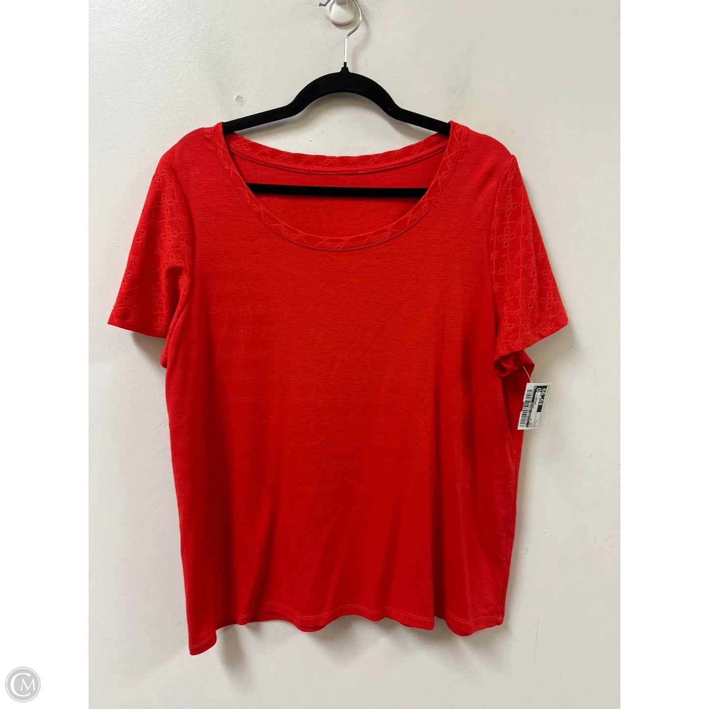 Top Short Sleeve By Clothes Mentor In Red, Size: L