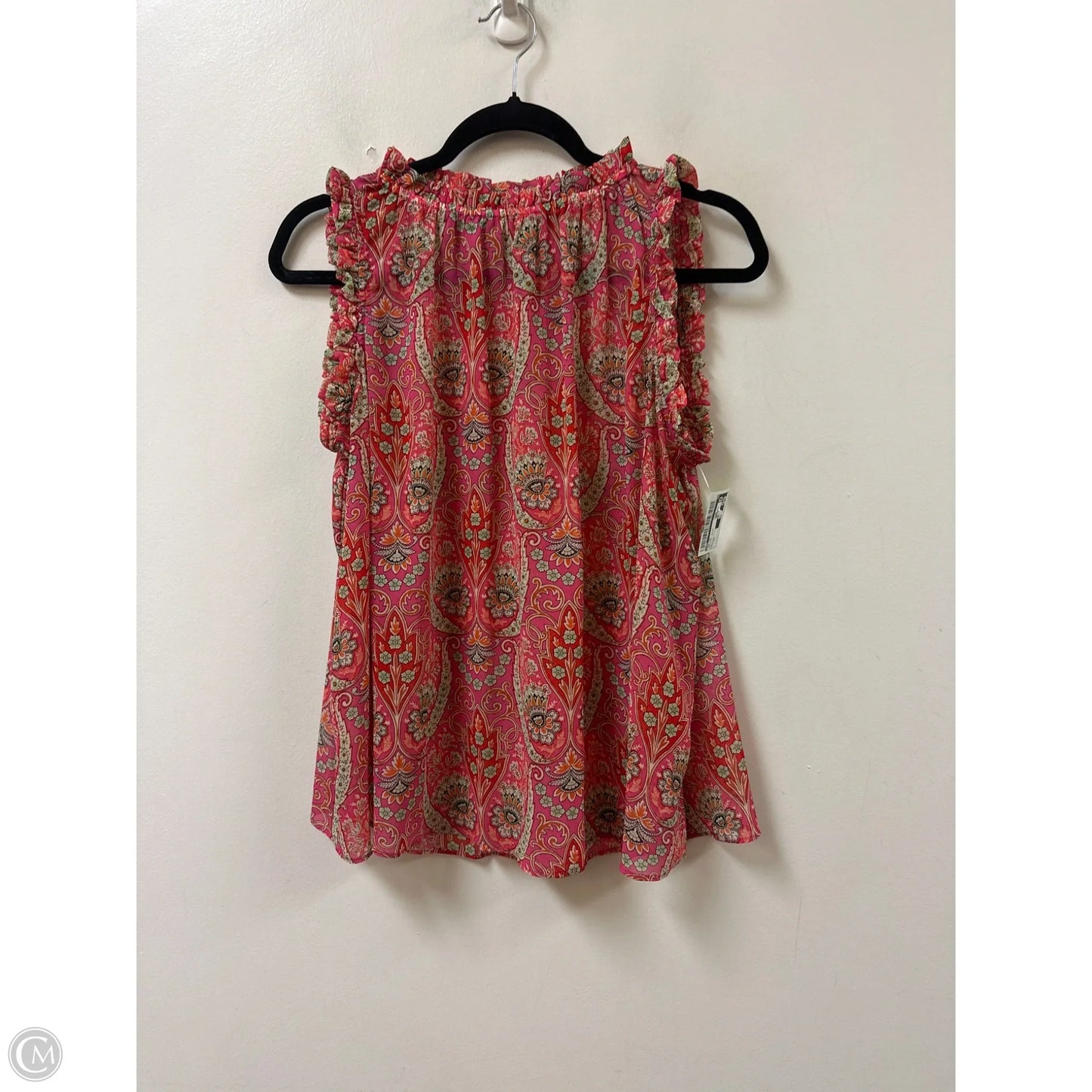 Top Short Sleeve By Gap In Paisley Print, Size: Xs