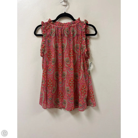 Top Short Sleeve By Gap In Paisley Print, Size: Xs