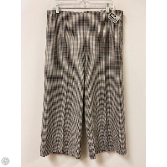 Pants Wide Leg By Loft In Blue & Brown, Size: 12