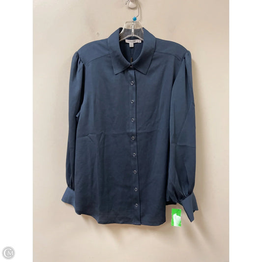 Blouse Long Sleeve By Chicos In Blue, Size: L