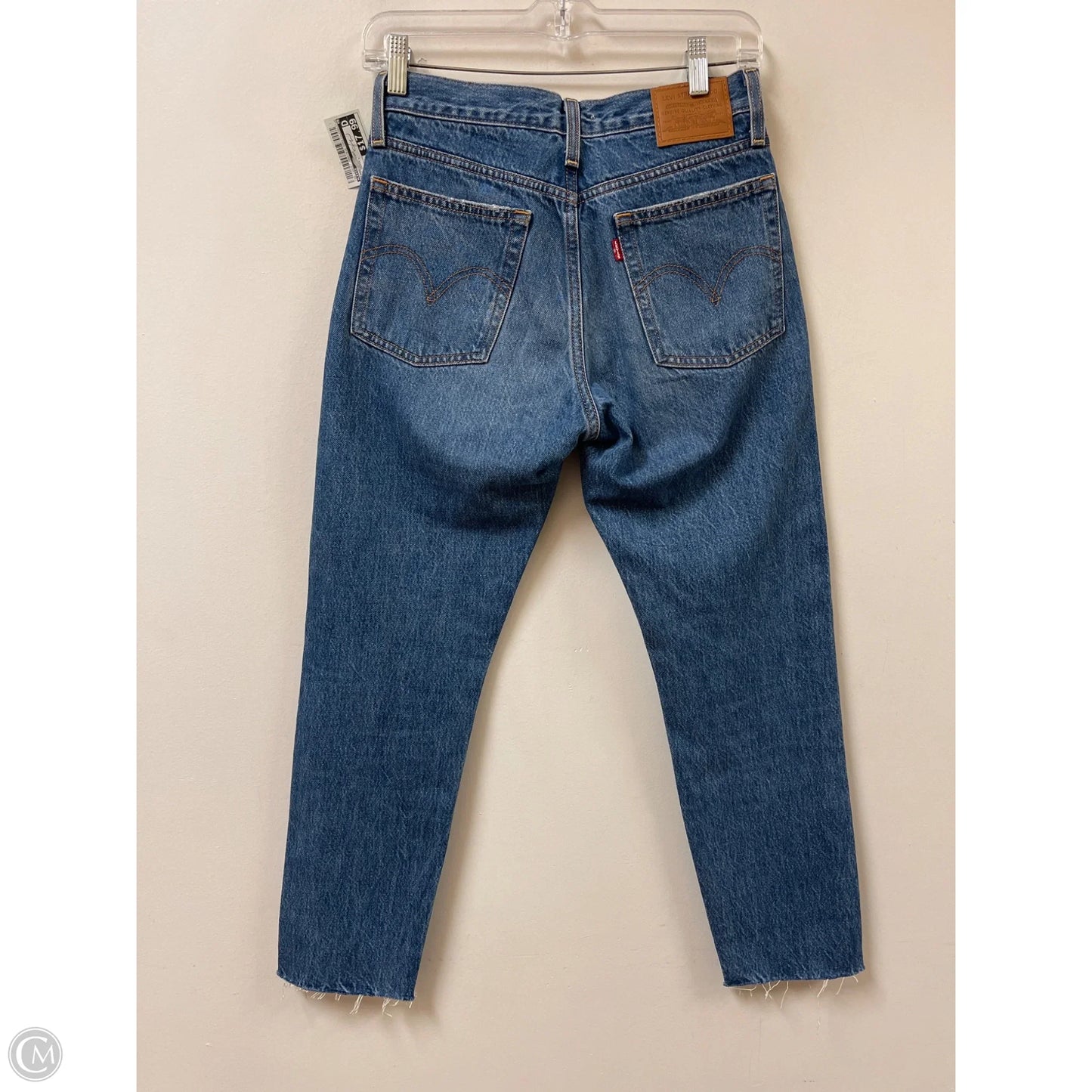 Jeans Straight By Levis In Blue Denim, Size: 2