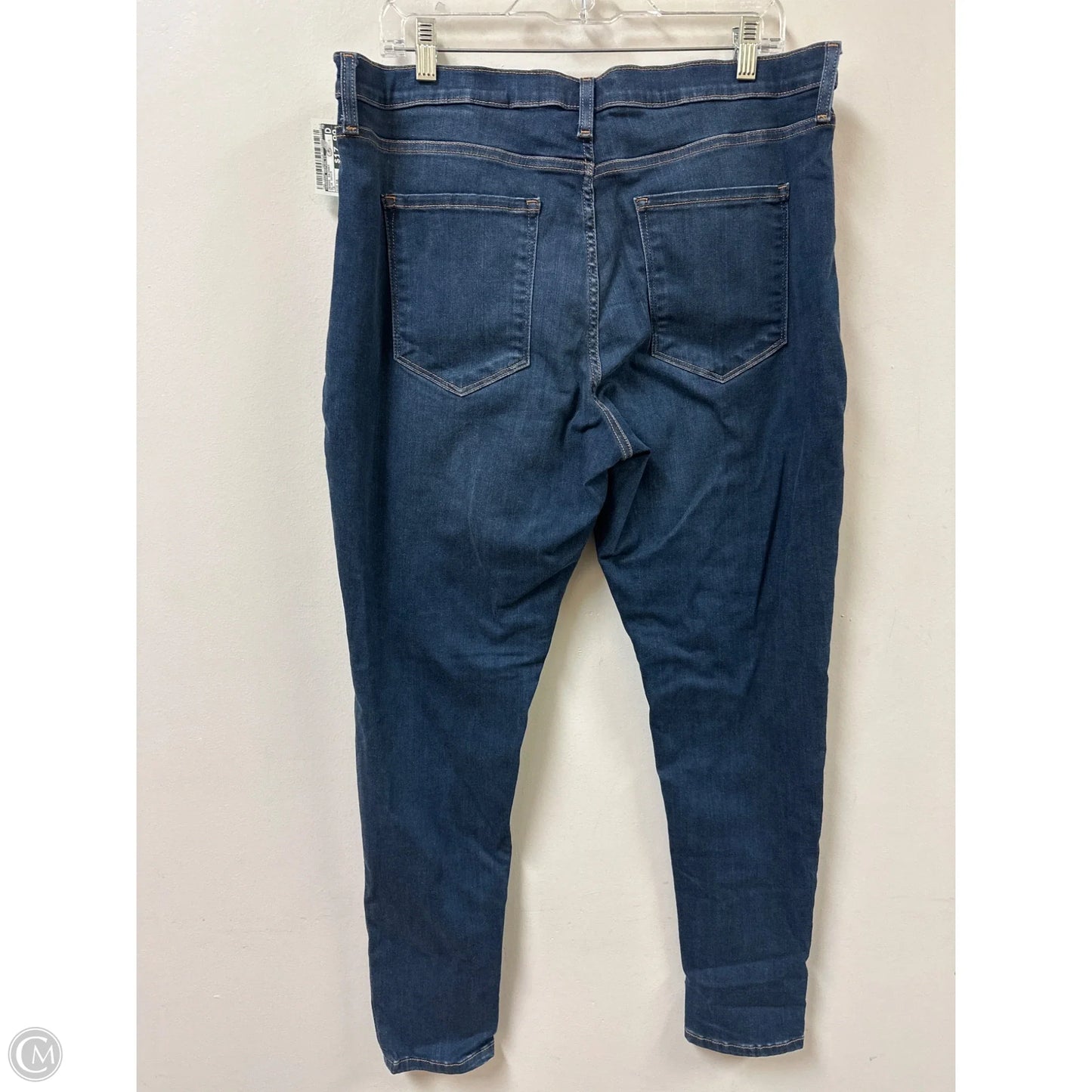 Jeans Skinny By Banana Republic In Blue Denim, Size: 16