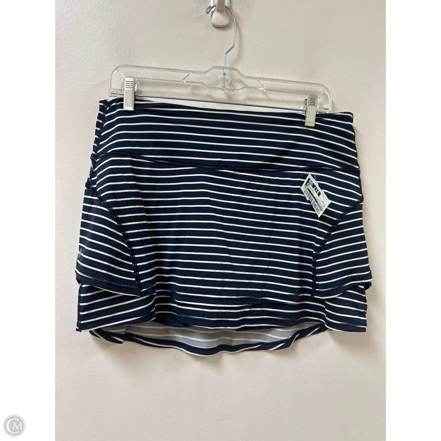 Athletic Skort By Athleta In Blue & White, Size: M