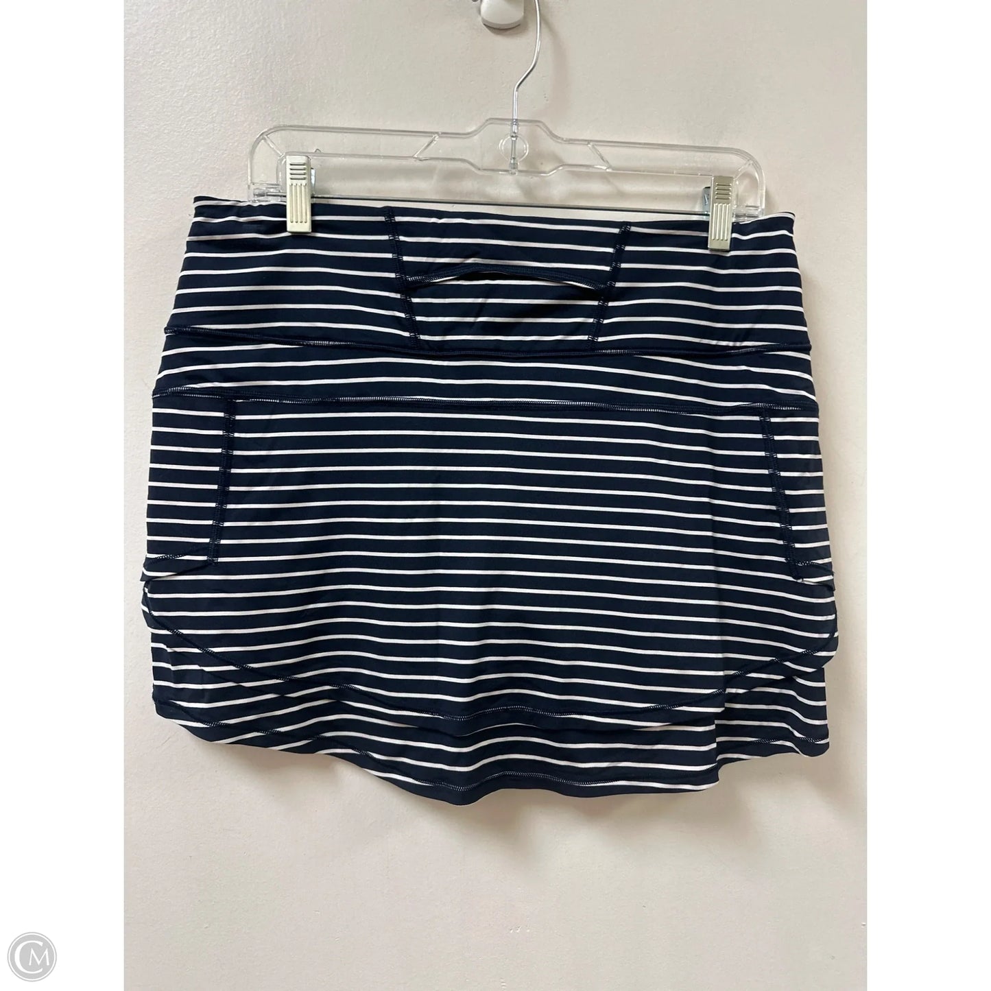 Athletic Skort By Athleta In Blue & White, Size: M