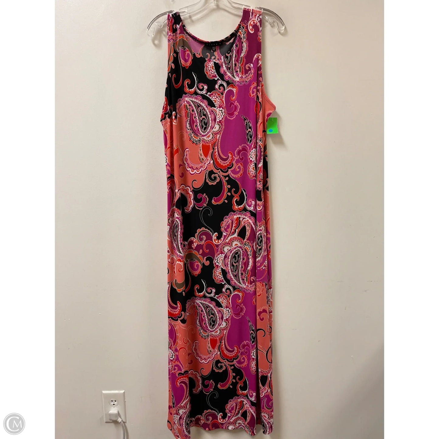 Dress Casual Maxi By Tiana B In Black & Pink, Size: Xl