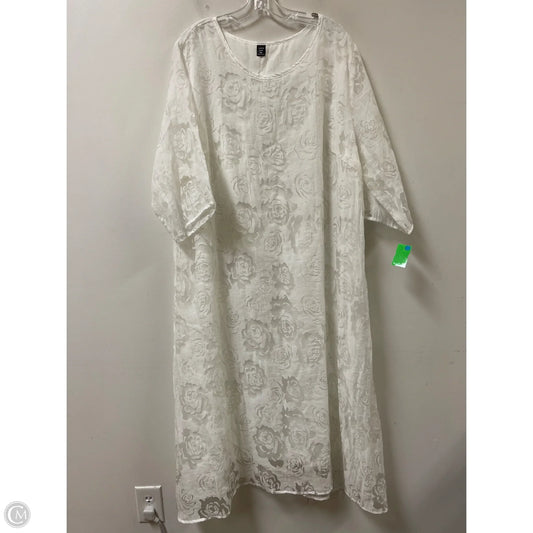 Dress Casual Maxi By Shein In White, Size: 3x