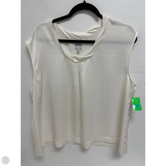 Top Sleeveless By Nic + Zoe In Cream, Size: 1x