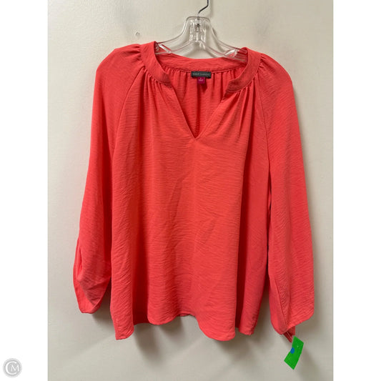 Top Long Sleeve By Vince Camuto In Pink, Size: L