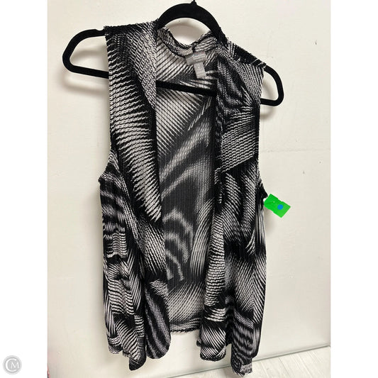 Vest Other By Chicos In Black & White, Size: L