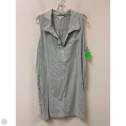 Dress Casual Short By Soma In Blue & Cream, Size: Xl