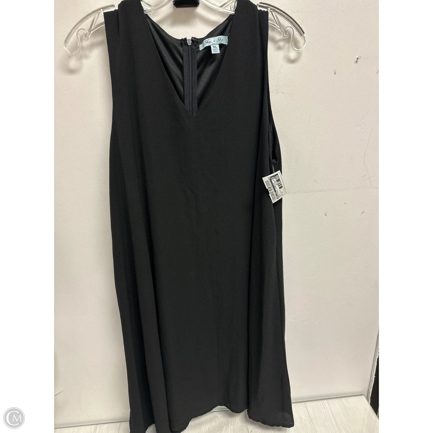 Dress Casual Short By She + Sky In Black, Size: 1x