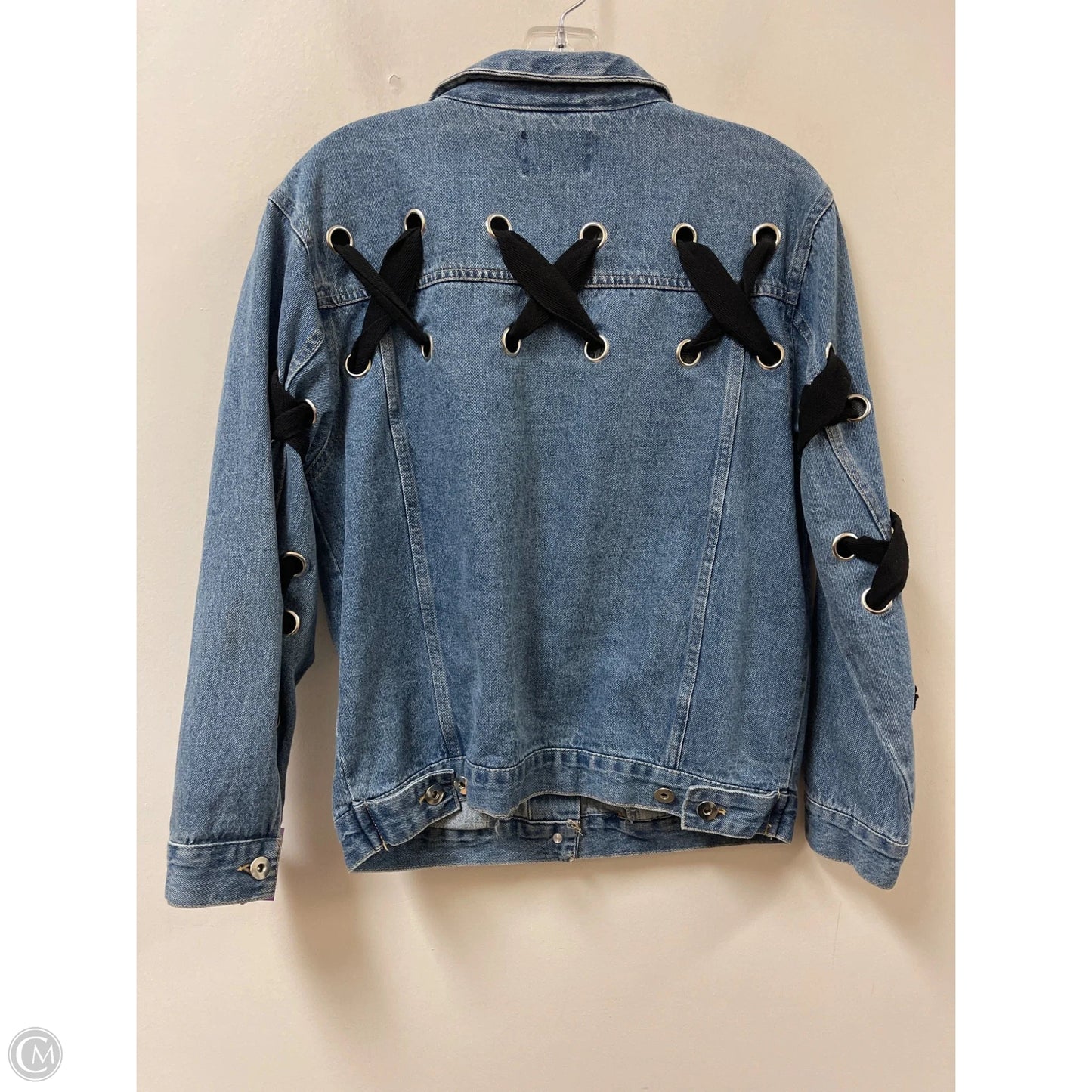 Jacket Denim By Love Tree In Blue Denim, Size: S