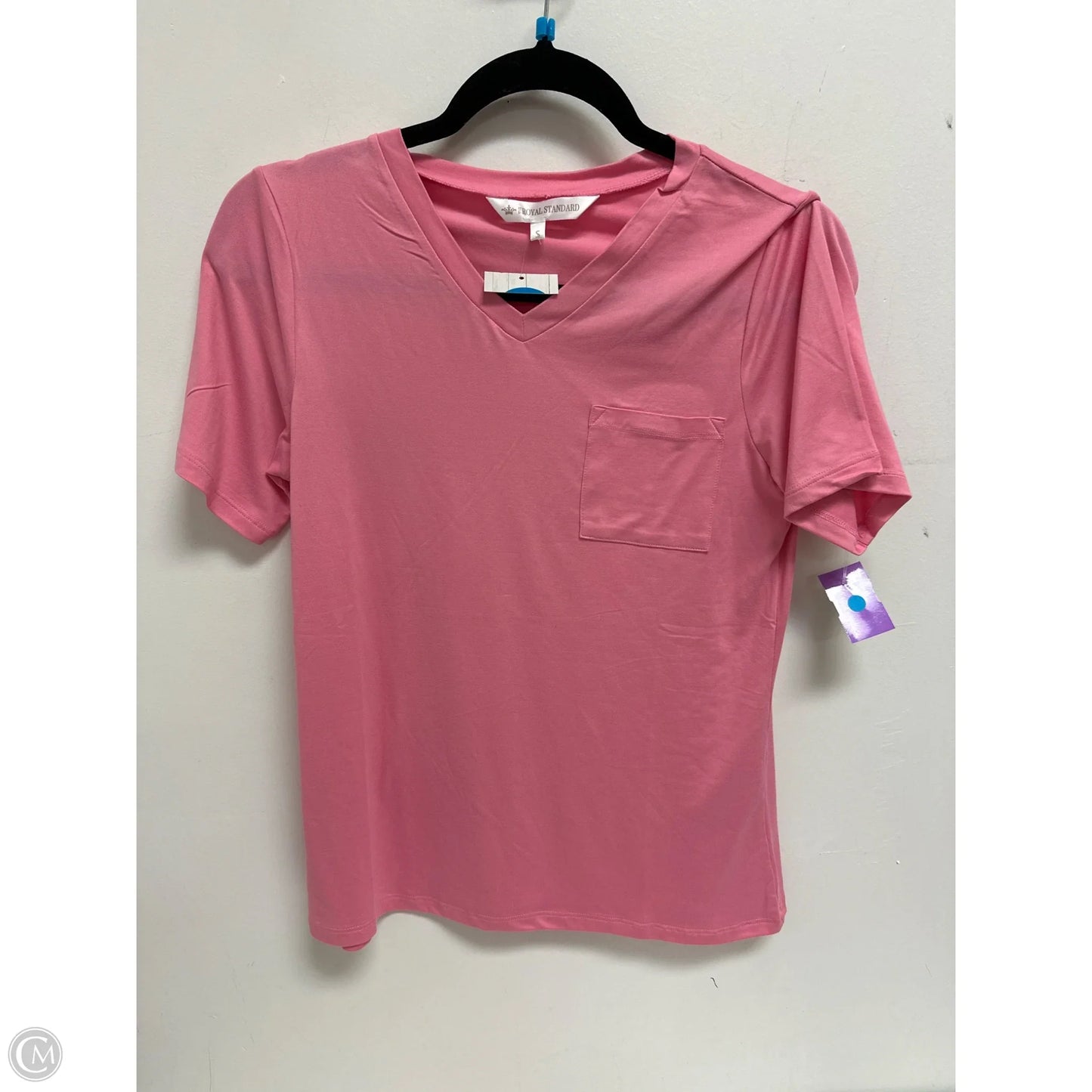 Top Short Sleeve By Clothes Mentor In Pink, Size: S