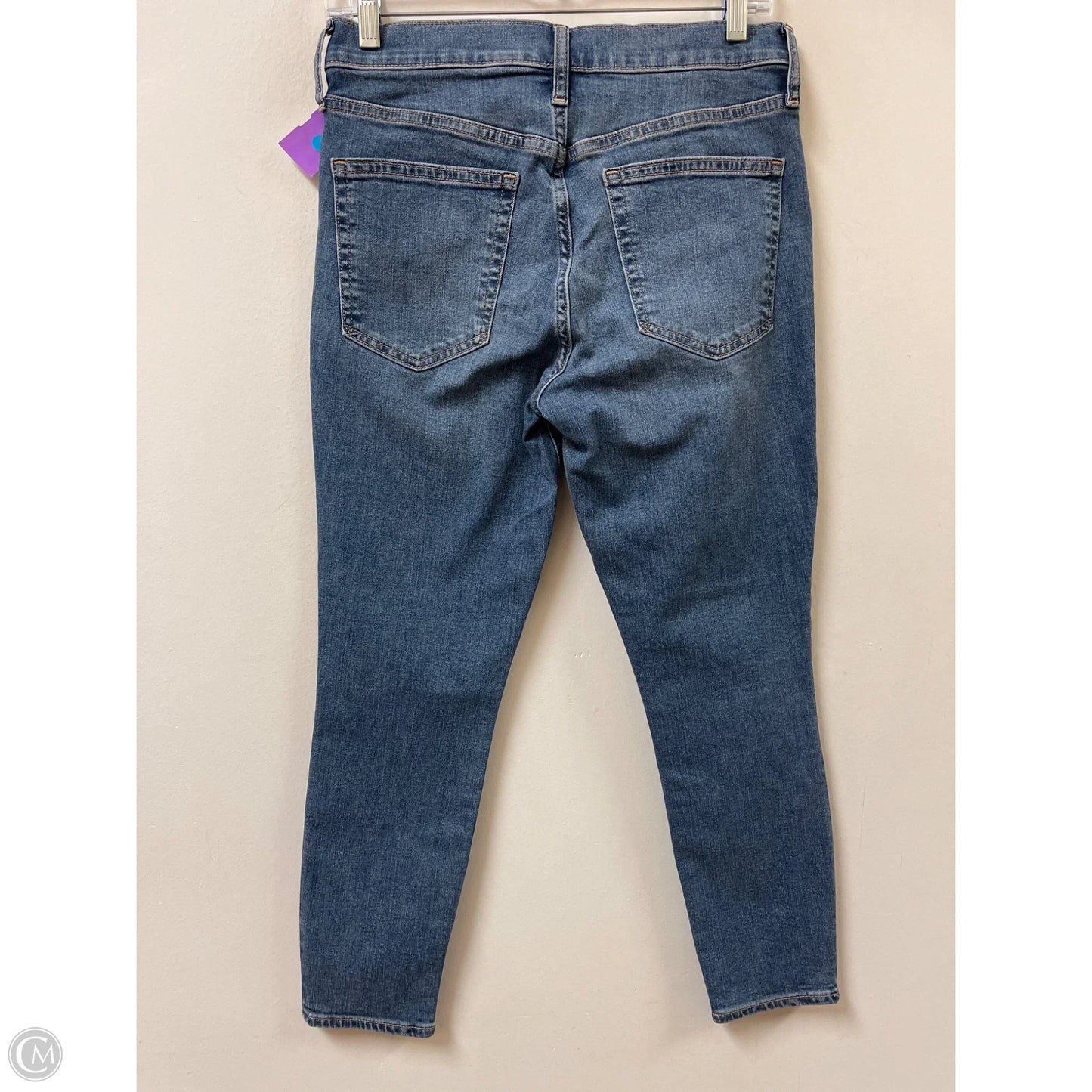 Jeans Skinny By Gap In Blue Denim, Size: 6p