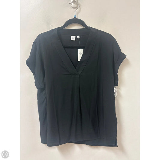 Top Short Sleeve By Gap In Black, Size: M
