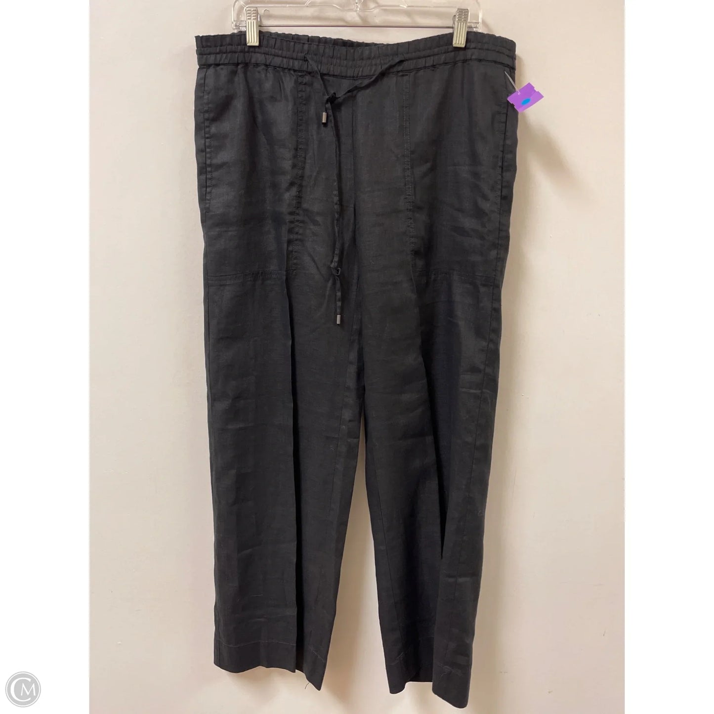 Pants Linen By Eileen Fisher In Black, Size: 2