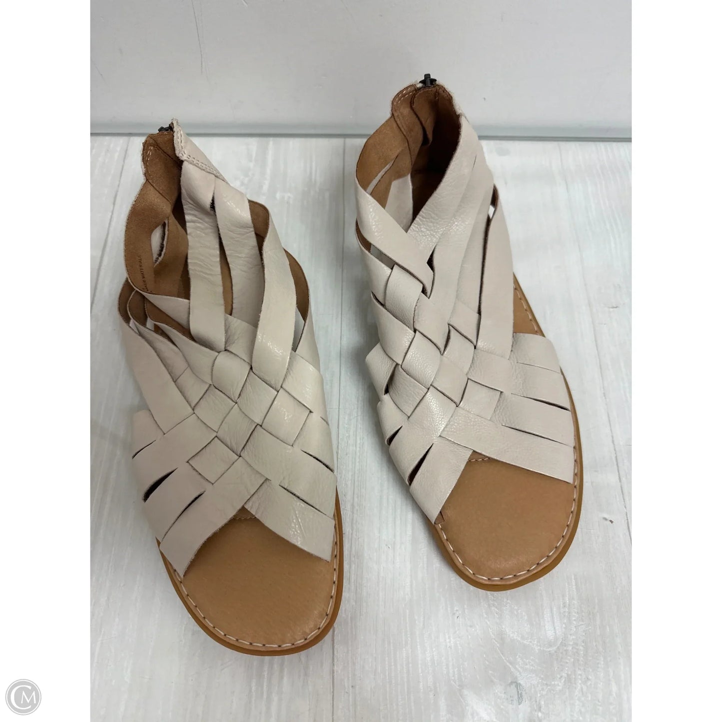 Sandals Flats By Born In Cream, Size: 11