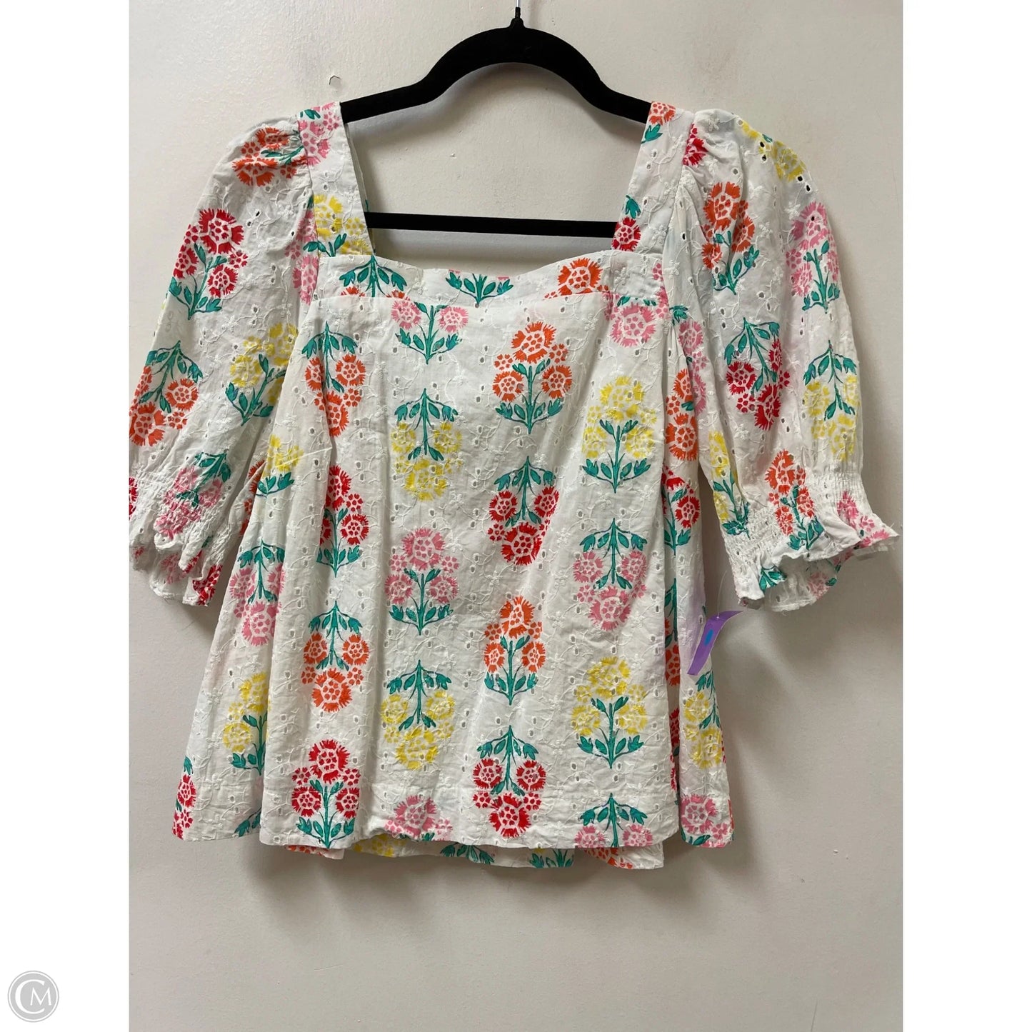 Top Short Sleeve By Draper James In Floral Print, Size: S