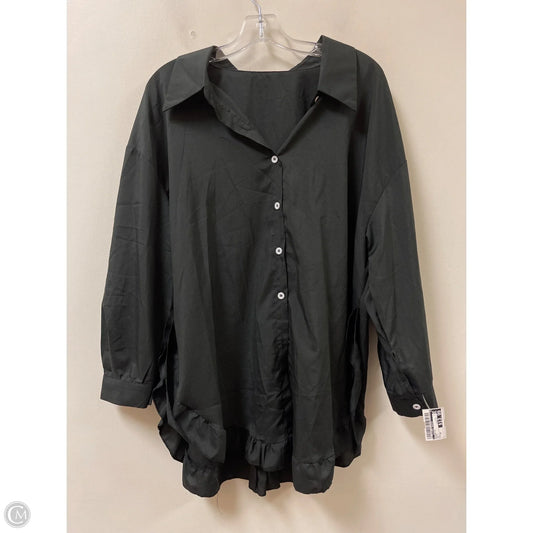 Blouse Long Sleeve By Clothes Mentor In Black, Size: 2x