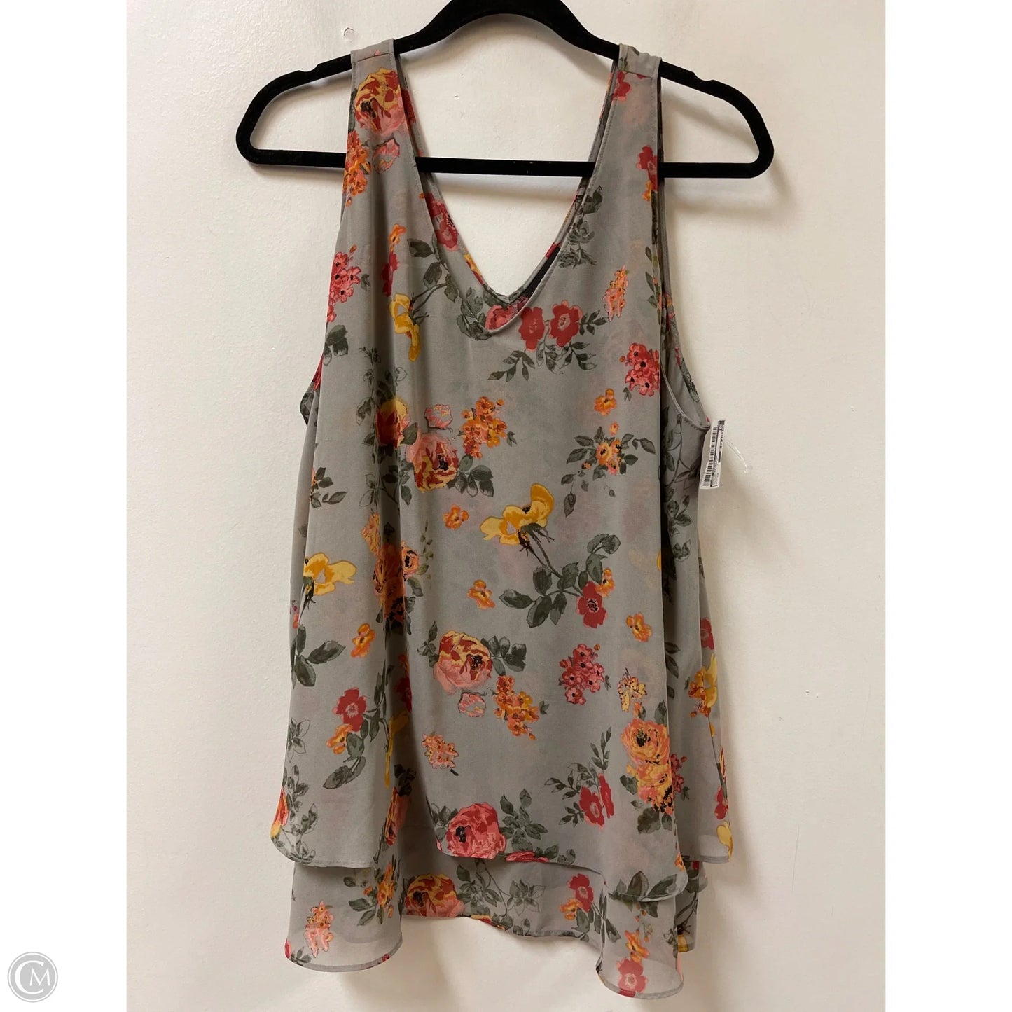 Top Sleeveless By Lane Bryant In Floral Print, Size: 3x