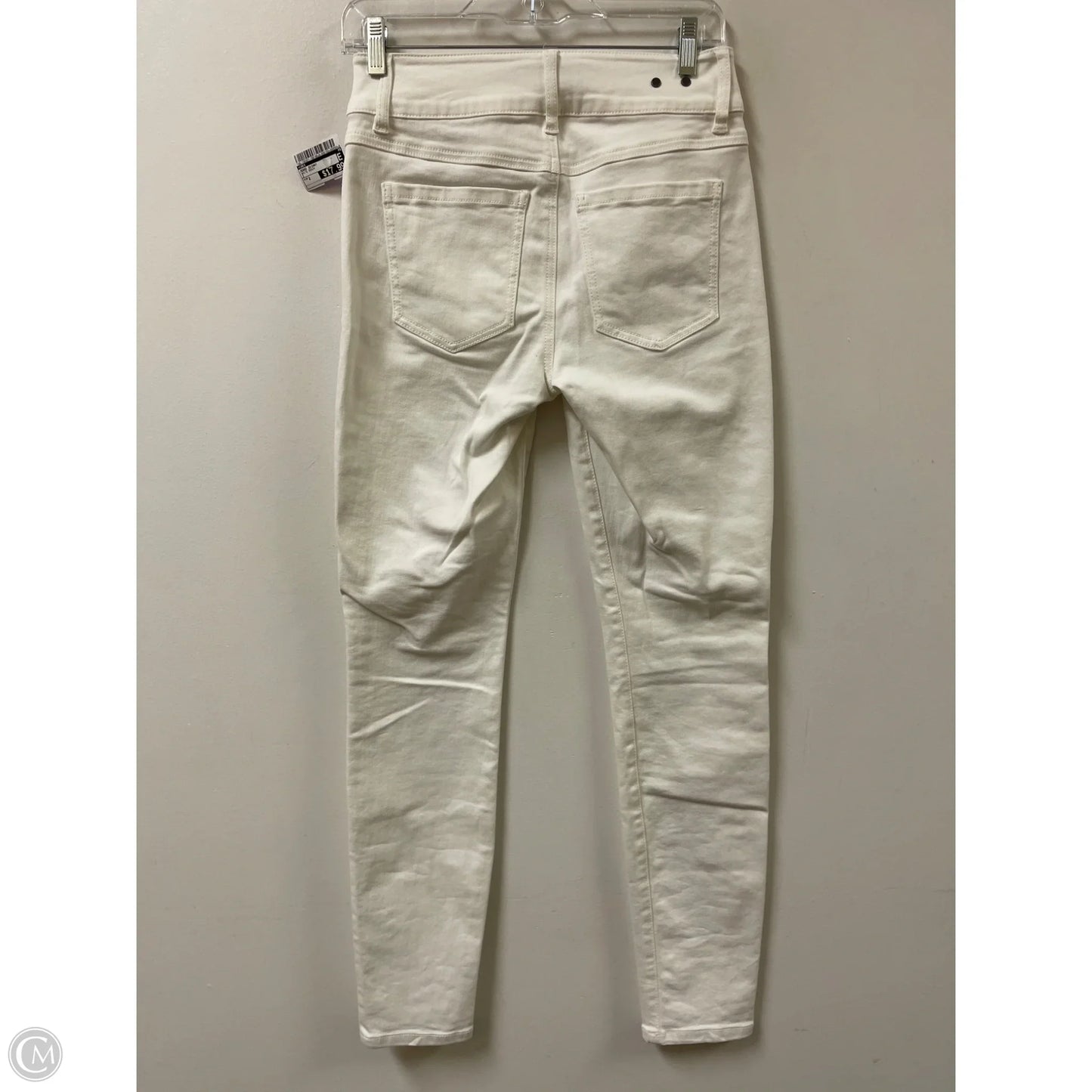Jeans Skinny By Cabi In White Denim, Size: 2