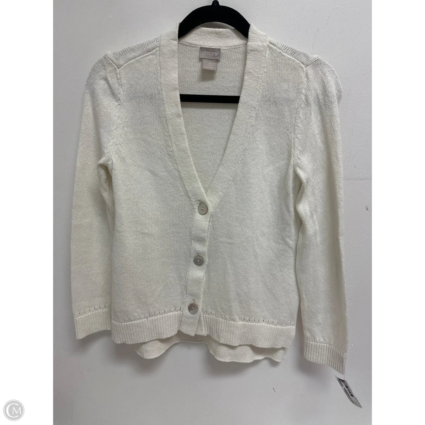 Sweater Cardigan By Chicos In Cream, Size: S