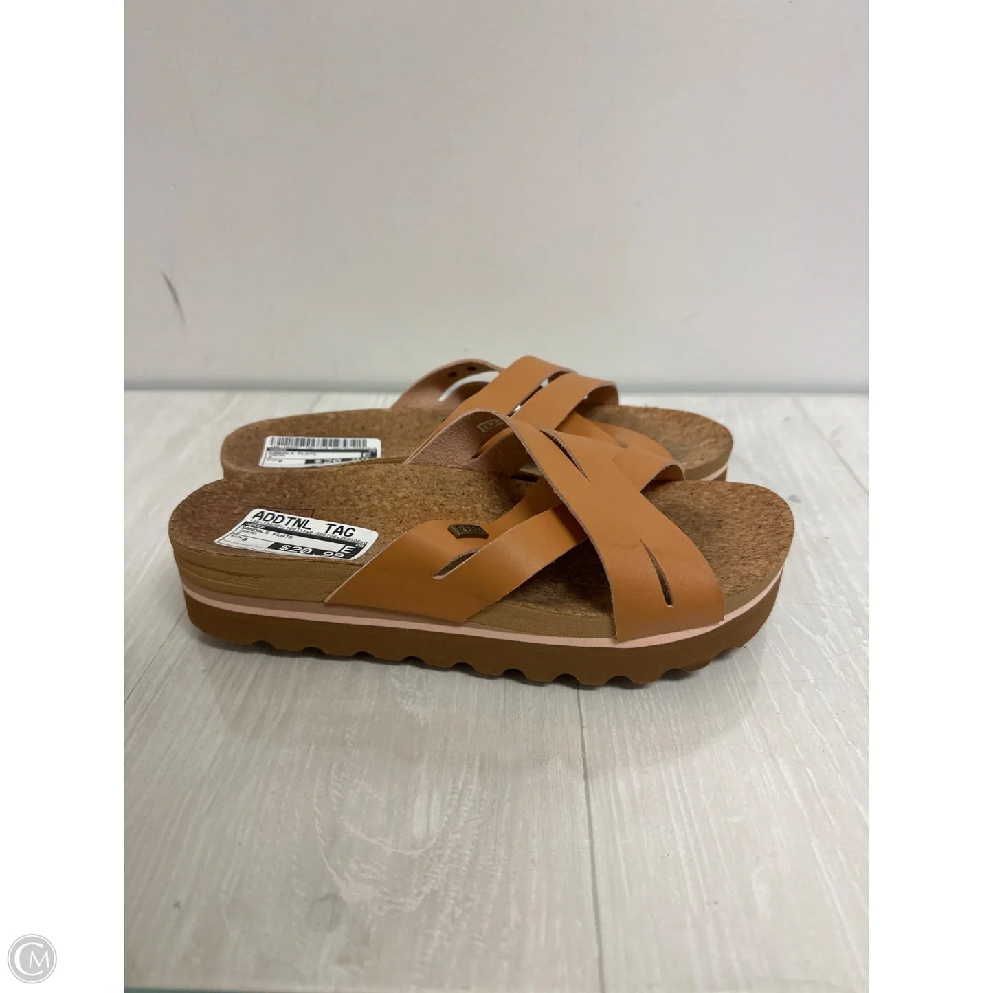Sandals Flats By Reef In Cream, Size: 8