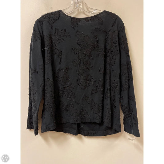 Top Long Sleeve By Loft In Black, Size: M