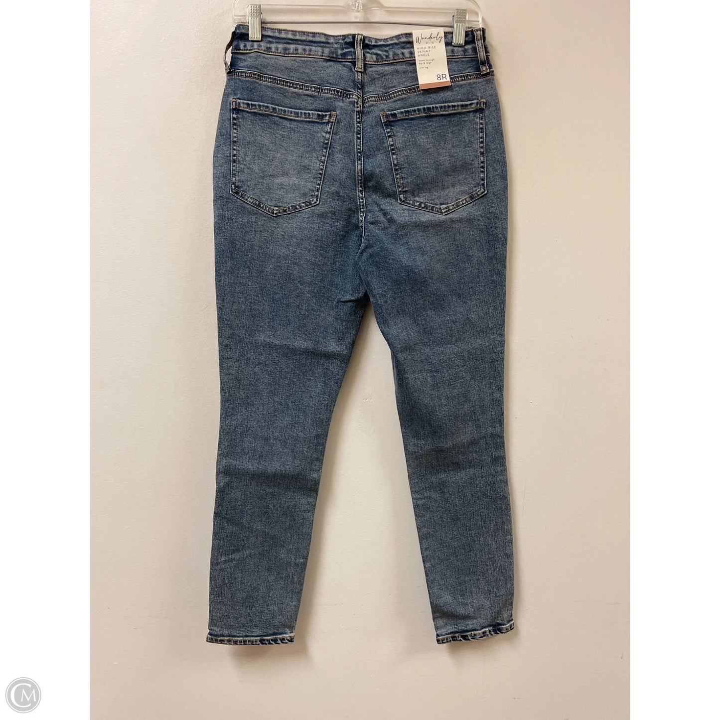Jeans Skinny By Wonderly In Blue Denim, Size: 8