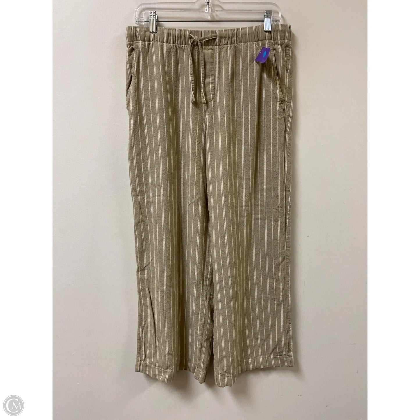 Pants Linen By Gap In Cream & White, Size: 8