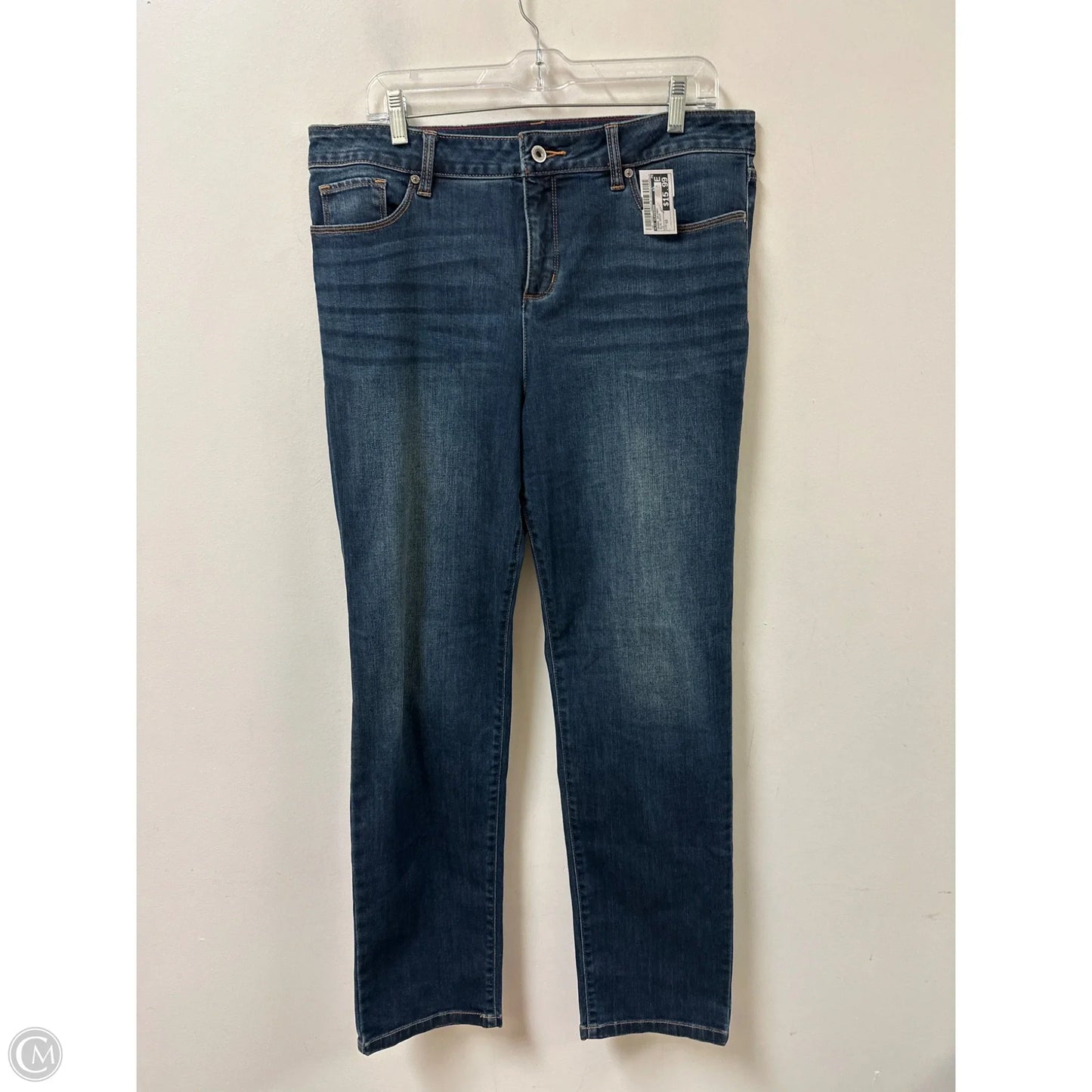 Jeans Skinny By Liz Claiborne In Blue Denim, Size: 12