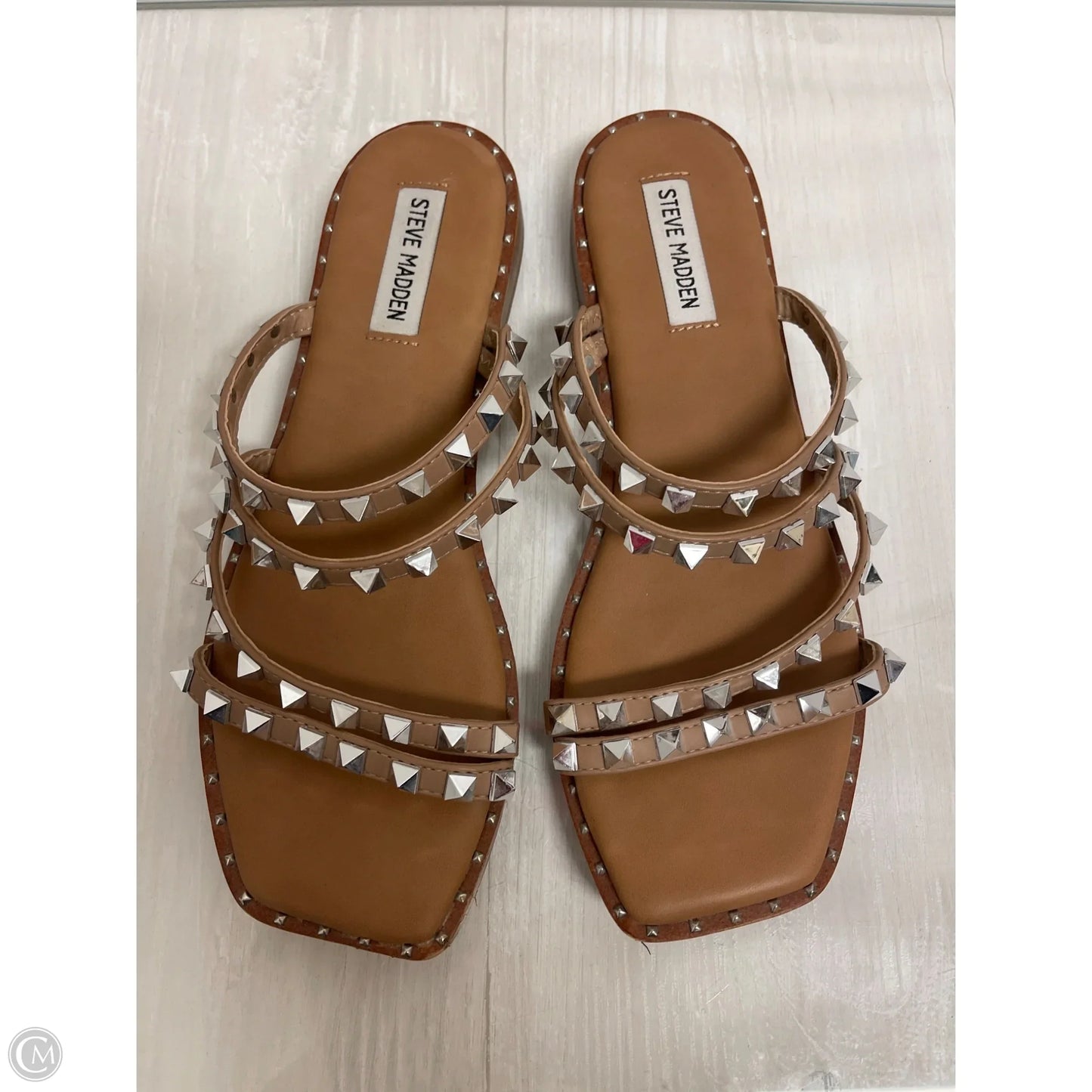 Sandals Flats By Steve Madden In Cream, Size: 9.5
