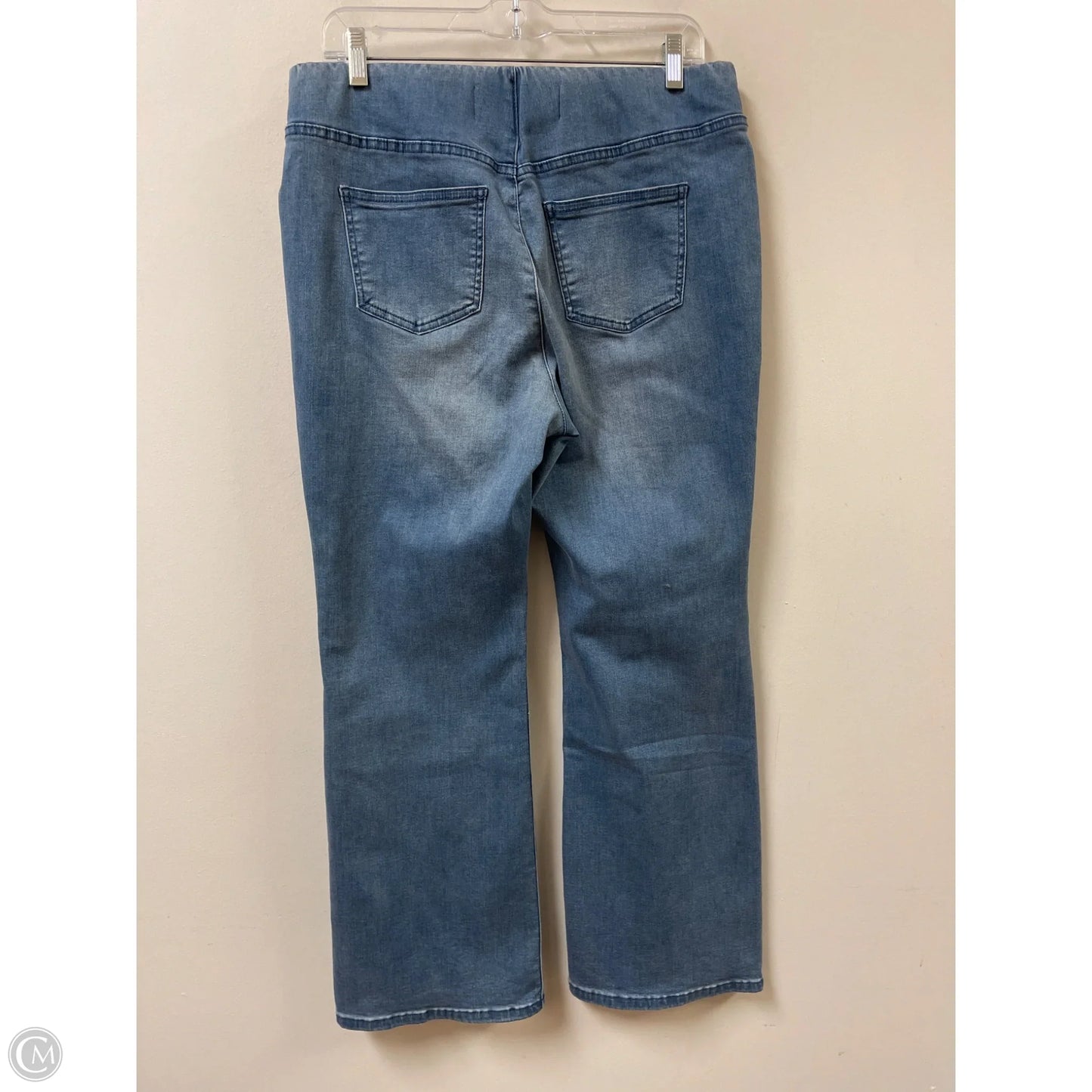 Jeans Flared By Soft Surroundings In Blue Denim, Size: 8p
