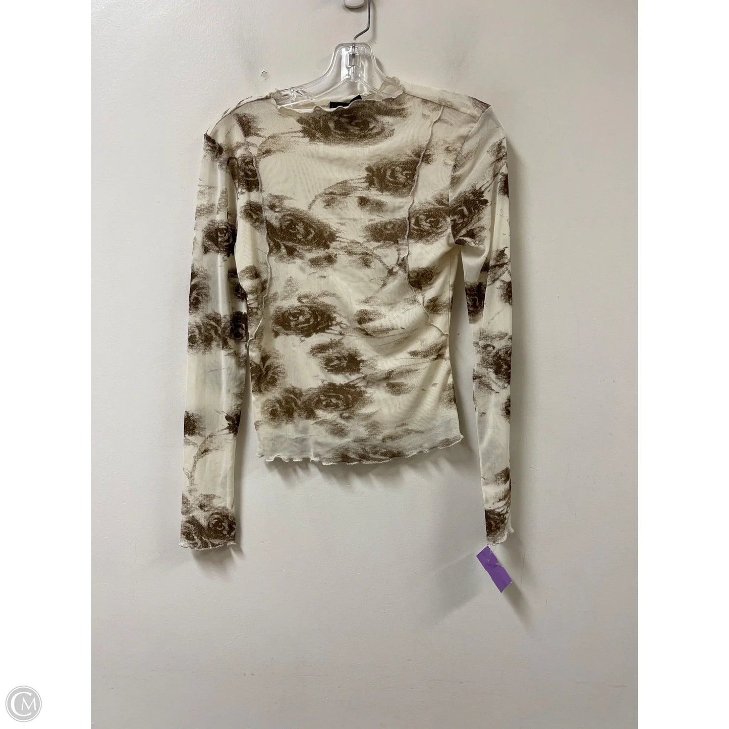 Top Long Sleeve By House Of Harlow In Cream, Size: S