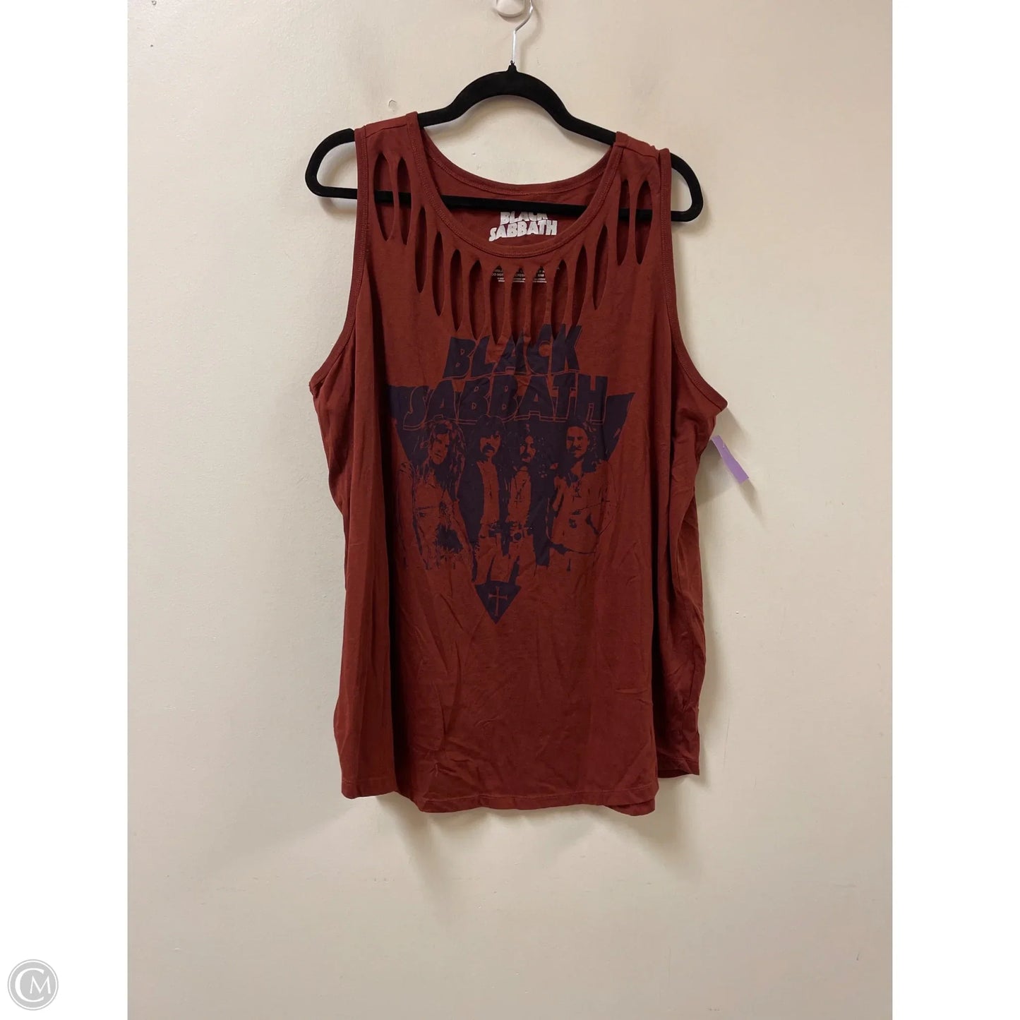 Top Sleeveless By Clothes Mentor In Brown, Size: 3x