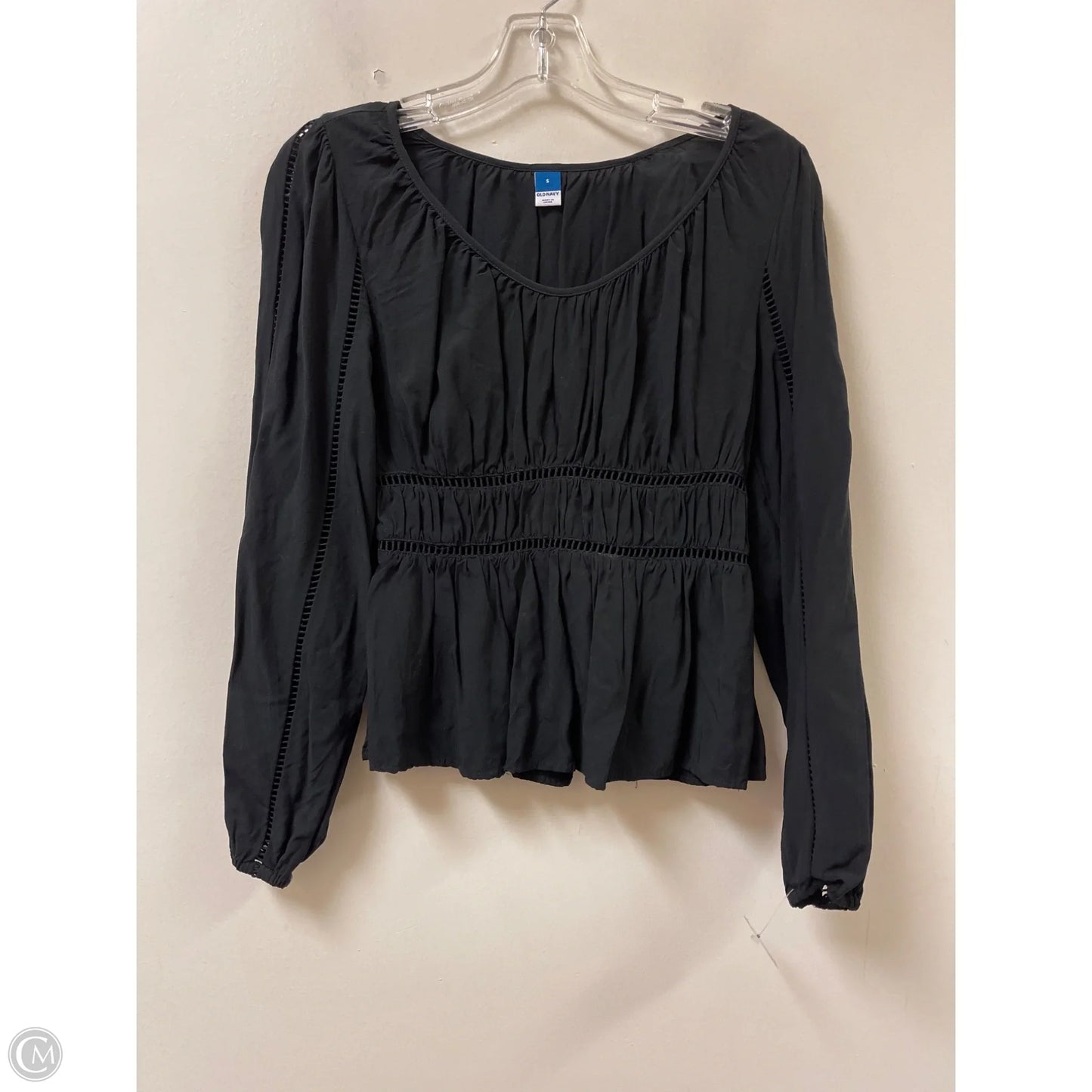 Top Long Sleeve By Old Navy In Black, Size: S