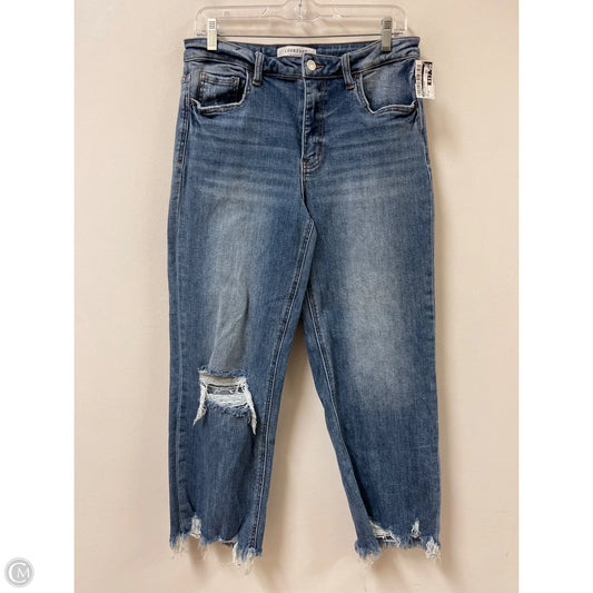 Jeans Straight By Vervet In Blue Denim, Size: 10