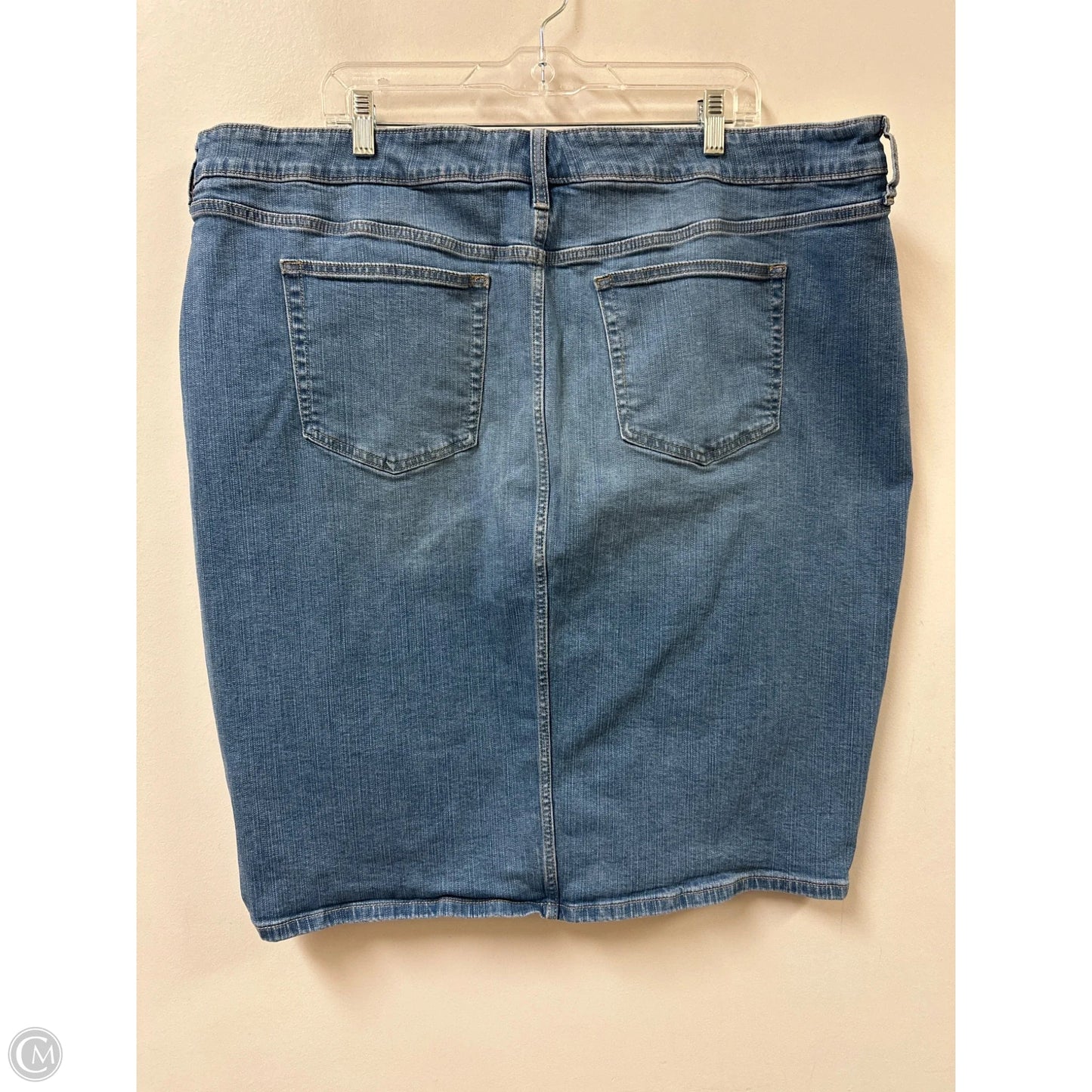Skirt Midi By Torrid In Blue Denim, Size: 22