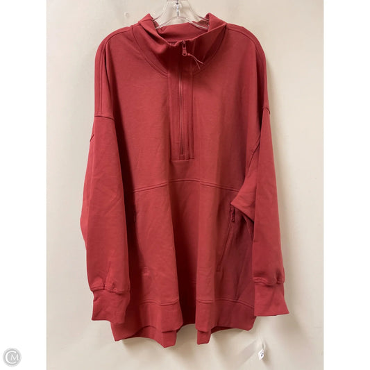 Athletic Sweatshirt Collar By Old Navy In Red, Size: 3x