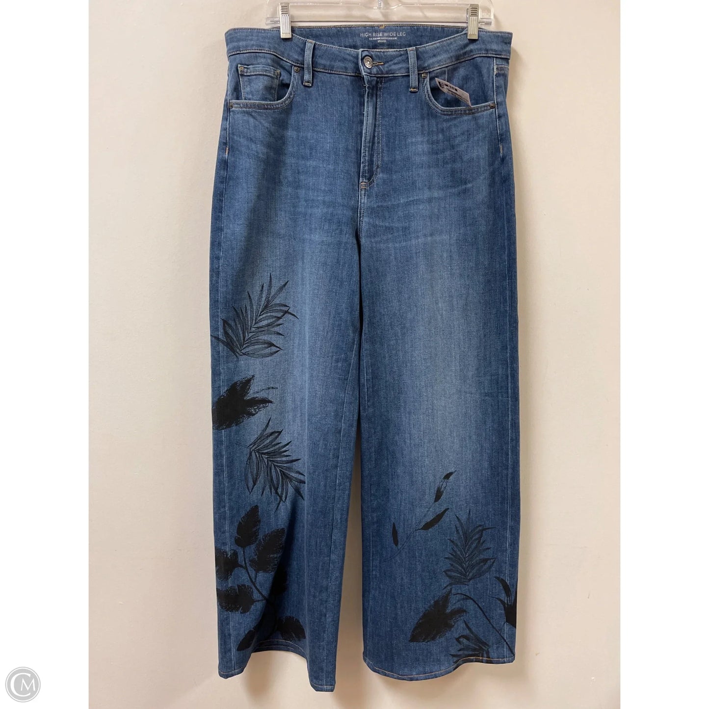 Jeans Wide Leg By Chicos In Blue Denim, Size: 14